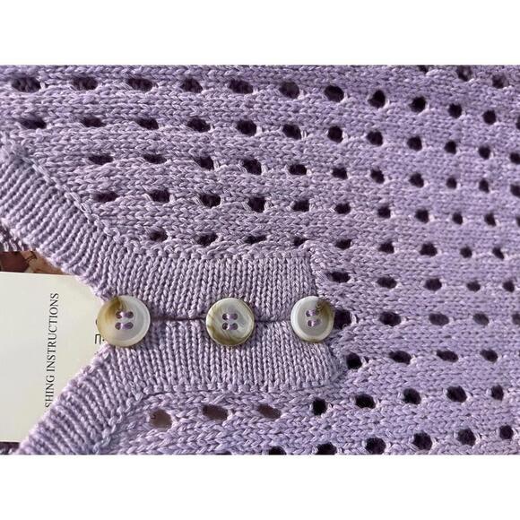 Dokotoo Womens Summer V Neck Short Sleeve- Lavender- Size 2xL - Picture 4 of 5